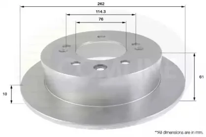 ADC2406 COMLINE Тормозной диск
