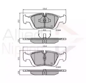 ADB0513 COMLINE Комплект тормозных колодок, дисковый тормоз