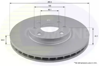 ADC1112V COMLINE Тормозной диск