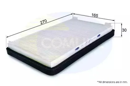 EKF286 COMLINE Фильтр, воздух во внутренном пространстве