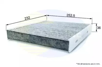 EKF332A COMLINE Фильтр, воздух во внутренном пространстве