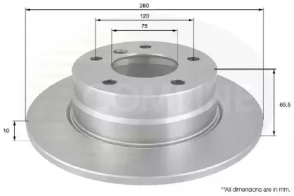 ADC1731 COMLINE Тормозной диск