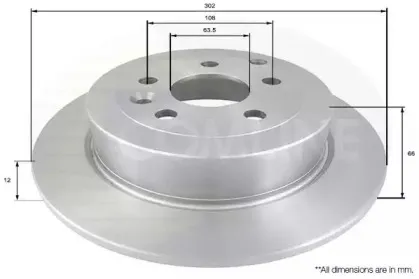 ADC1326 COMLINE Тормозной диск