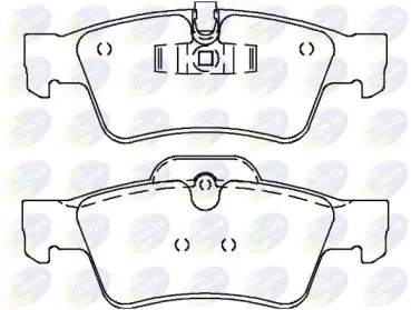 CBP06059 COMLINE Комплект тормозных колодок, дисковый тормоз