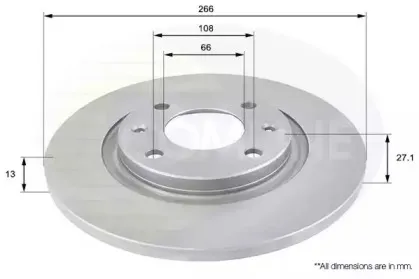 ADC1521 COMLINE Тормозной диск