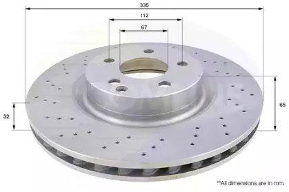 ADC1659V COMLINE Тормозной диск