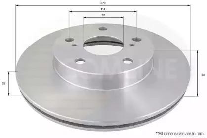 ADC0170V COMLINE Тормозной диск
