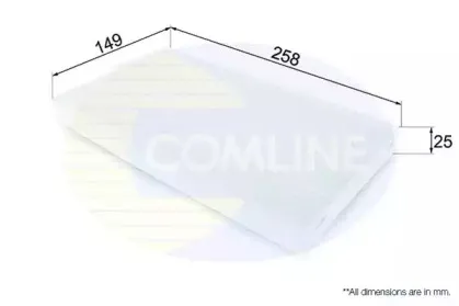 EKF344 COMLINE Фильтр, воздух во внутренном пространстве