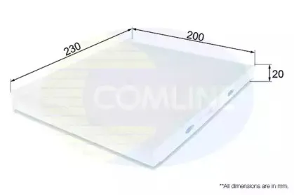 EKF321 COMLINE Фильтр, воздух во внутренном пространстве