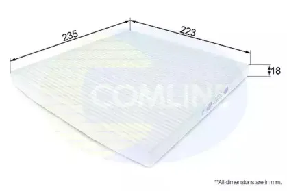 EKF213 COMLINE Фильтр, воздух во внутренном пространстве