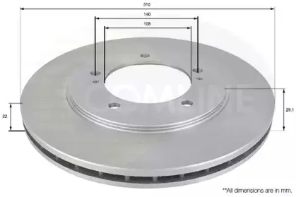 ADC0921V COMLINE Тормозной диск