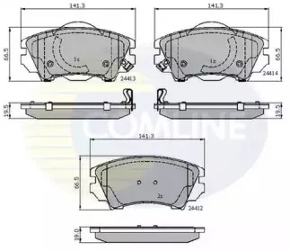 CBP31680 COMLINE Комплект тормозных колодок, дисковый тормоз