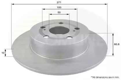 ADC01108 COMLINE Тормозной диск
