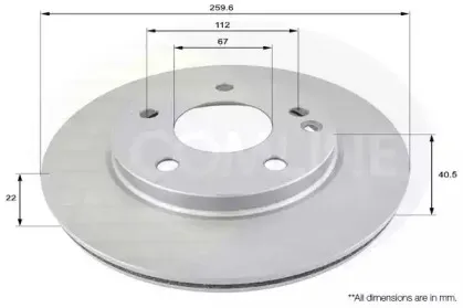 ADC1605V COMLINE Тормозной диск