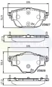 CBP32235 COMLINE Комплект тормозных колодок, дисковый тормоз