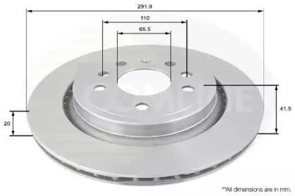ADC1136V COMLINE Тормозной диск