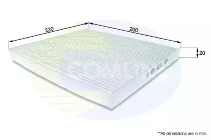 EKF187 COMLINE Фильтр, воздух во внутренном пространстве