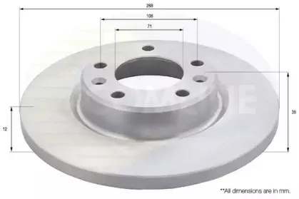ADC2723 COMLINE Тормозной диск