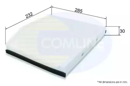 EKF384 COMLINE Фильтр, воздух во внутренном пространстве