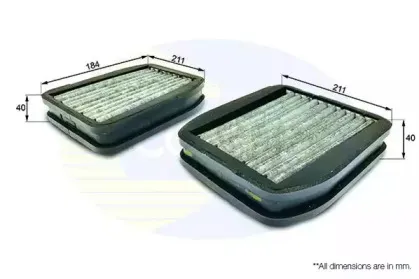 EKF135A COMLINE Фильтр, воздух во внутренном пространстве