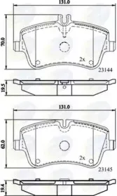 CBP0854 COMLINE Комплект тормозных колодок, дисковый тормоз
