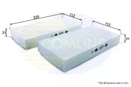 EKF201 COMLINE Фильтр, воздух во внутренном пространстве