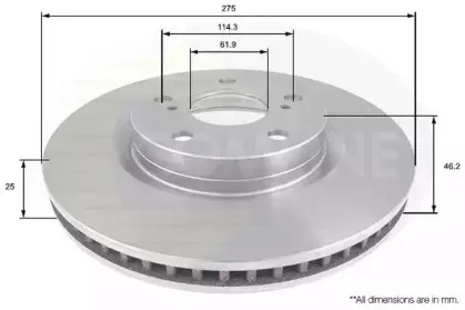 ADC01136V COMLINE Тормозной диск