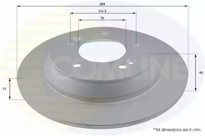 ADC2812 COMLINE Тормозной диск