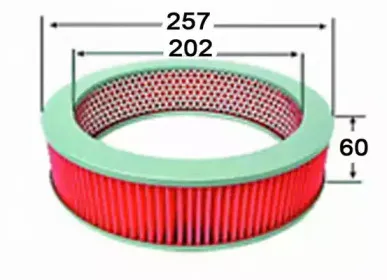 A206J JS ASAKASHI Воздушный фильтр