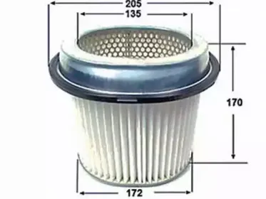 A344J JS ASAKASHI Воздушный фильтр