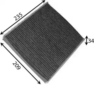 AC0109C JS ASAKASHI Фильтр, воздух во внутренном пространстве