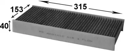 AC0141C JS ASAKASHI Фильтр, воздух во внутренном пространстве