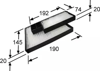 AC0160SET JS ASAKASHI Фильтр, воздух во внутренном пространстве