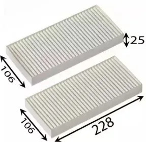 AC0180SET JS ASAKASHI Фильтр, воздух во внутренном пространстве