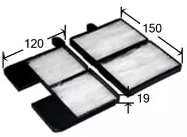 AC1502SET JS ASAKASHI Фильтр, воздух во внутренном пространстве