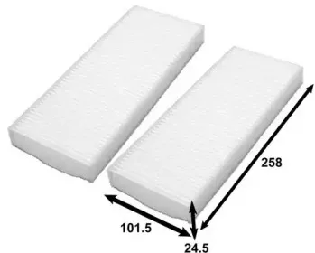 AC2507SET JS ASAKASHI Фильтр, воздух во внутренном пространстве