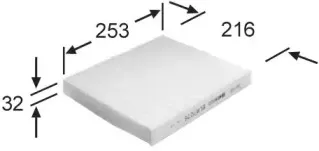 AC9403 JS ASAKASHI Фильтр, воздух во внутренном пространстве