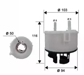 FS13002 JS ASAKASHI Топливный фильтр