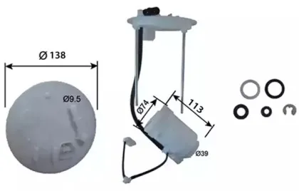 FS23002 JS ASAKASHI Топливный фильтр