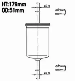 FS986M JS ASAKASHI Топливный фильтр