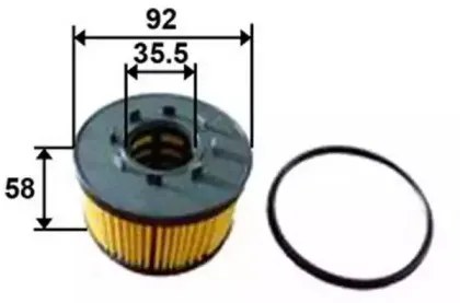 OE0004 JS ASAKASHI Масляный фильтр