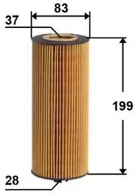 OE0017 JS ASAKASHI Масляный фильтр