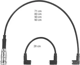 CLS248 CHAMPION Комплект проводов зажигания