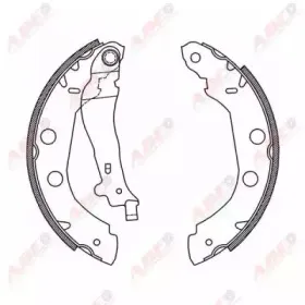 C01002ABE ABE Комплект тормозных колодок