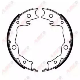 C01063ABE ABE Комплект тормозных колодок, стояночная тормозная система