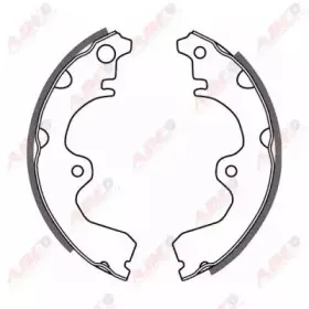 C02047ABE ABE Комплект тормозных колодок