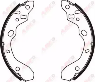 C03042ABE ABE Комплект тормозных колодок