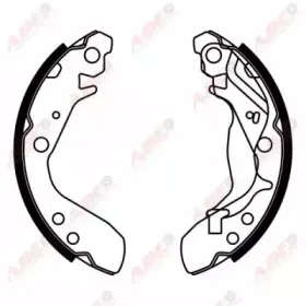 C04017ABE ABE Комплект тормозных колодок
