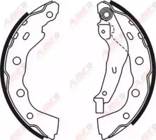 C05059ABE ABE Комплект тормозных колодок