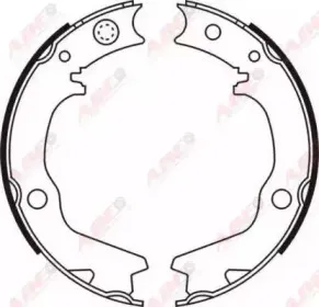 C05062ABE ABE Комплект тормозных колодок, стояночная тормозная система